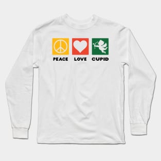 Peace Love Cupid Long Sleeve T-Shirt